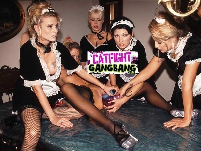 Catfight gangbang free porn